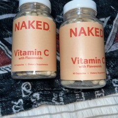 Two Pack Naked Vitamin C With Flavonoids – 90 Capsules – 500 Mg Immunity Support