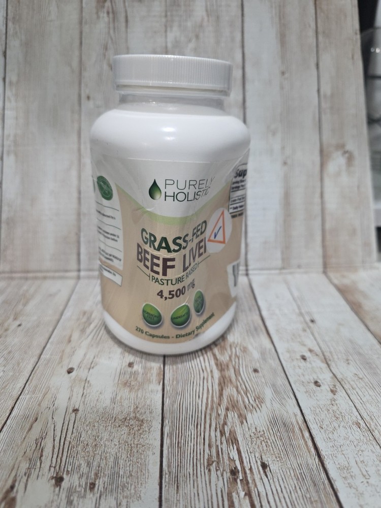 Grass Fed Beef Liver Capsules 4500mg – 270 Capsules 06/2026