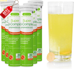 Igennus Super B-Complex Liquid Effervescent Methylated Energy Drink 120 US