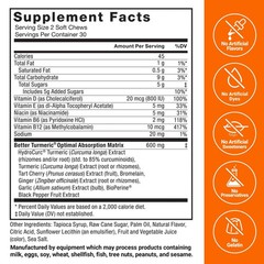 FORCE FACTOR Better Turmeric Supplement 400mg 60 Count (Pack of 1), Orange
