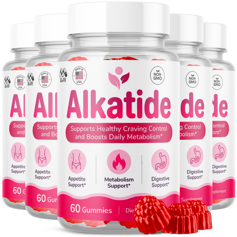 (5 Pack) Alkatide Gummys Advanced Weight Support Vitamin Supplement 300 Gummies