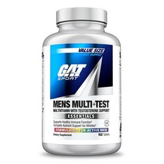 GAT SPORT Men’s Multi + Test, Premium Multivitamin Tablets 150 Count