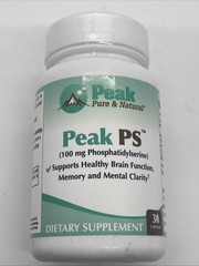 Peak Pure & Natural “Peak PS” Phosphatidylserine Brain Health Memory.