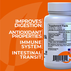 PAPAYA Enzymes – Digestive Health – Bloating and Heartburn – 60 Tab