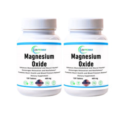 Magnesium Oxide 400mg 120 tablets Supplement for Immune Support Exp. 09/26 2 PK