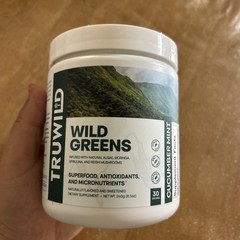 TRUWILD Wild Greens Organic Superfood Powder 30 Servings Vegan Non-GMO 8.5oz
