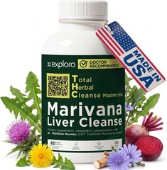 Liver Cleanse Detox for Heavy Users, Full Body Pills, 60 Count | Zinc, Milk T…