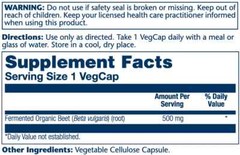 Solaray Fermented Beet 100 caps (500mg)