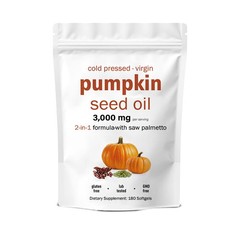 Seed Oil mg – Herbal Supplements Pumpkin | 60/180/300 Softgels Saw Palmetto 3000