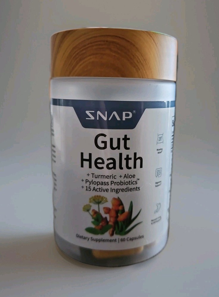 SNAP Gut Health Supplements – Digestive Enzymes, Bloating Relief Exp 1/28