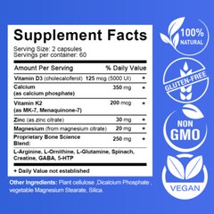 Height Gain Calcium and Vitamin D3 Capsules Increase Bone Density