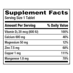 Caltrate D Plus Minerals with Magnesium & Zinc for Bone Health, 320 Count