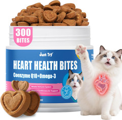 New CoQ10 & Taurine Cat Treats for Heart Health 300 Ct Fast Shipping