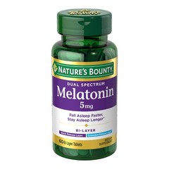 Nature’s Bounty Melatonin 5 mg Dual Spectrum 60 Tablets