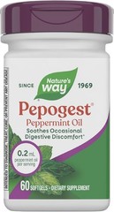 Nature’s Way Pepogest Peppermint Oil, Soothes Occasional 60 Count (Pack of 1)