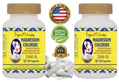 Magnesium Chloride chelated citrate High absorption 140 CAPSULES 2000 XL