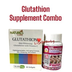 3 Bottles White Gluta Supreme 1500000 Mg V Shape Face Whitening Anti Aging