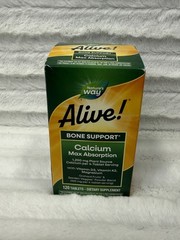 Nature’s Way Alive! Calcium Bone Formula 120 Tablet Exp 05/2027