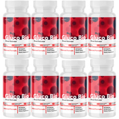 GlucoBio Advanced Blood Support Supplement – 8 Bottles