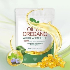 VivoNu Oil of Oregano & Black Seed Oil–Organic Softgels,Carvacrol & Thymoquinone