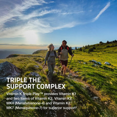 Vitamin K Triple Play (Vitamin K2 MK7 / Vitamin K2 MK4 / Vitamin K1) Full Spectr