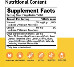 American Health Ester-C Citrus Bioflavonoids (1000 mg) 90 Caps Each (Pack of 4)