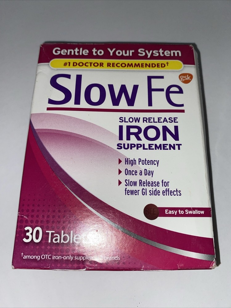 Slow Fe Slow Release Iron Supplement 30 Tabs