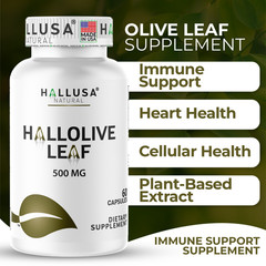 OLIVE LEAF EXTRACT – Immune Defense – Cardiovascular Health – 60 Cap
