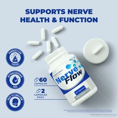 Nerve Flow Capsules – Nerve Support, Comfort & Balance Supplement 60ct