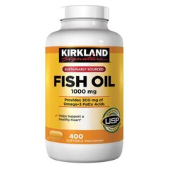 Kirkland Signature Omega-3 Fish Oil Concentrate 1000 mg Fish Oil with 30%