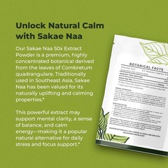 Sakae Naa 50X Extract Powder 30g High Potency Combretum Quadrangulare Calm Focus