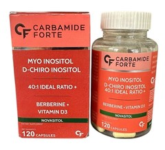 Myo Inositol & D Chiro Inositol Supplement w/Berberine – 40:1 Ratio – 120ct
