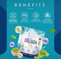 KINOHIMITSU Marine Gem (Exp 01/2028) Collagen 180g – Firm Tigten & Whiten skin
