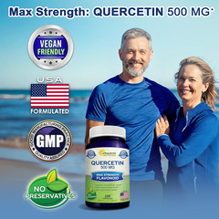 Quercetin 500Mg Supplement – 200 Capsules – Quercetin Dihydrate to Support Ca…