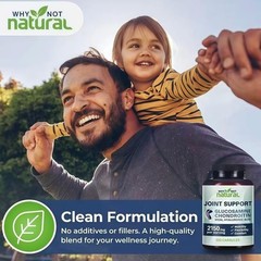 Why Not Natural Glucosamine Chondroitin MSM, Joint Support Supplement 2150mg