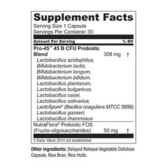 PRO45 Probiotics 45 Billion CFU 11 Strains – Gut & Immune Health w/Prebiotics