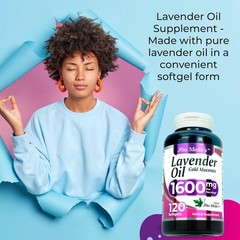 120 Lavender Extract Softgels – 1600 mg for Enhanced Absorption & Wellness