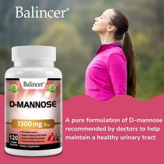D-Mannose With Cranberry Extract Bladder And Urinary Tract Health 30-120Capsules