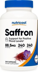 Nutricost Saffron Extract 88.5mg 240 Capsules Veggie Caps Non GMO Gluten Free