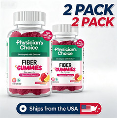 2pc Physician’S Choice Fiber Gummies Digestive Health&Regularity-Raspberry