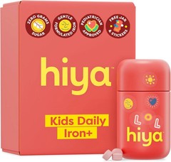 Hiya Iron+ Supplements for Kids – 30 Chewables