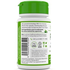 Hyperbiotics®, PRO-15®, Pre + Probiotic, 60 Vegan Micro-Pearls