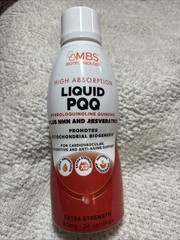 MBS BIOTECHNOLOGY LIQUID PQQ – 24 Servings/80mg Extra Strength Exp 08/26/2026