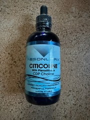 Brand New Absonutrix Citicoline, 590mg, 4 Oz Bottle, 200 Servings, Made in USA