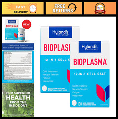 Bioplasma Cell Salts Tablets – Natural 12 Cell Salts Combo (100 Count, 2 Pack)