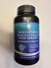 1 Body Magnesium Bisglycinate Capsules – 120 Vegan Capsules, Exp 04/2027