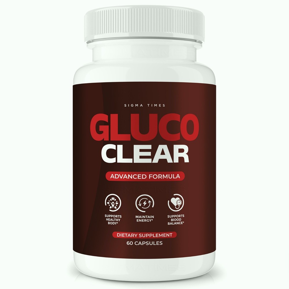 GlucoClear Capsules, Gluco Clear Natural Formula for Blood Support 60ct