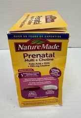 Nature Made Prenatal Multi + Choline~Folic Acid + DHA + 265mg Choline New In Box