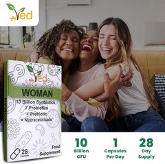Ved Synbiotics Woman Probiotic & Prebiotic Complex 28 Vegan Capsules