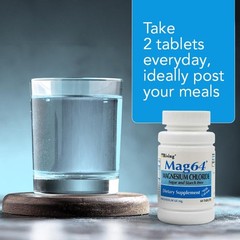 Pharma – Mag64 Magnesium Chloride with Calcium Tablets – 60 Counts